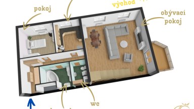 Prodej byt 4+kk, ul. Okrajová, Třebíč