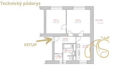 Prodej byt 2+1, ul. Zahradníčkova, Třebíč